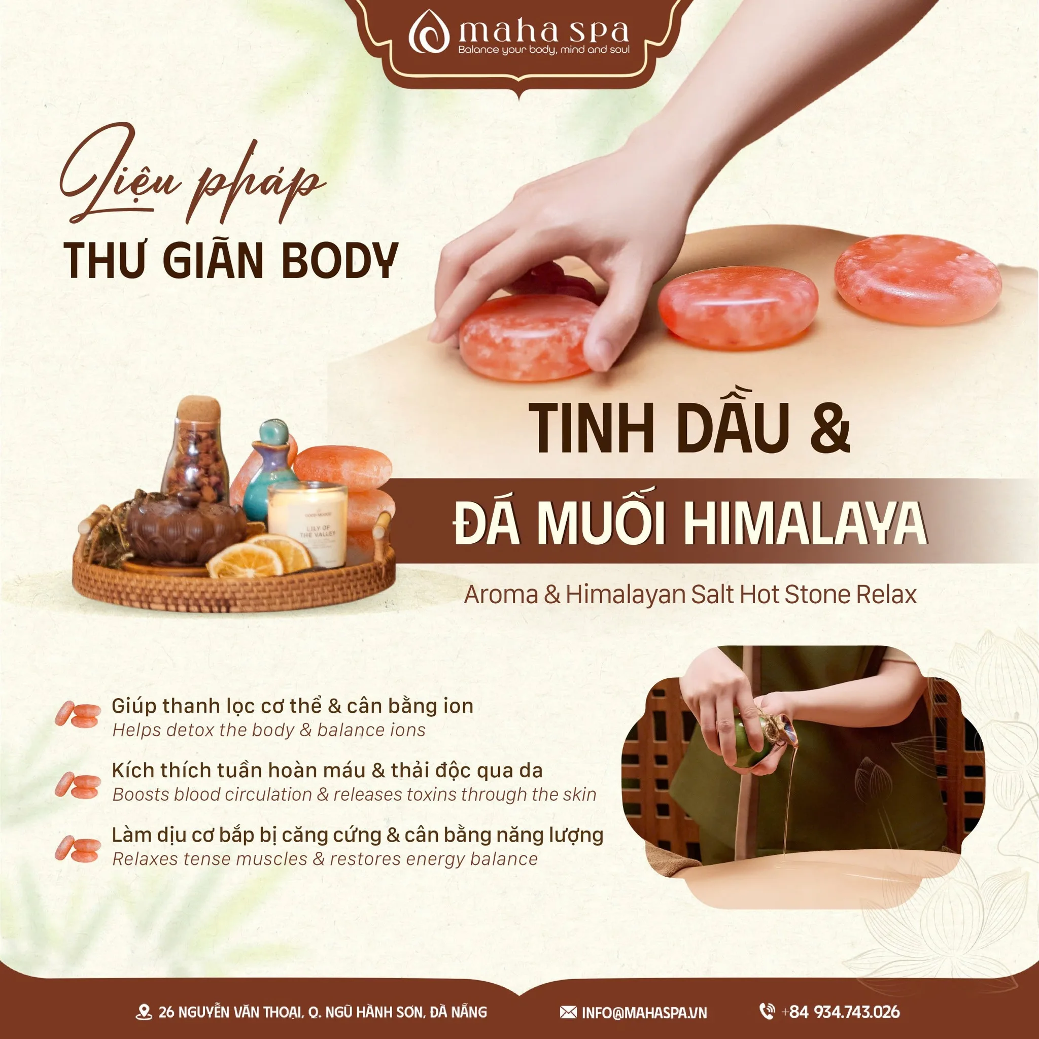 Aroma & Himalayan Salt Hot Stone Relax